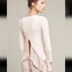 Anthropologie eri + ali fringe pullover Sz S